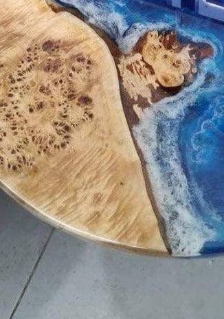 Ocean Pattern Resin Table