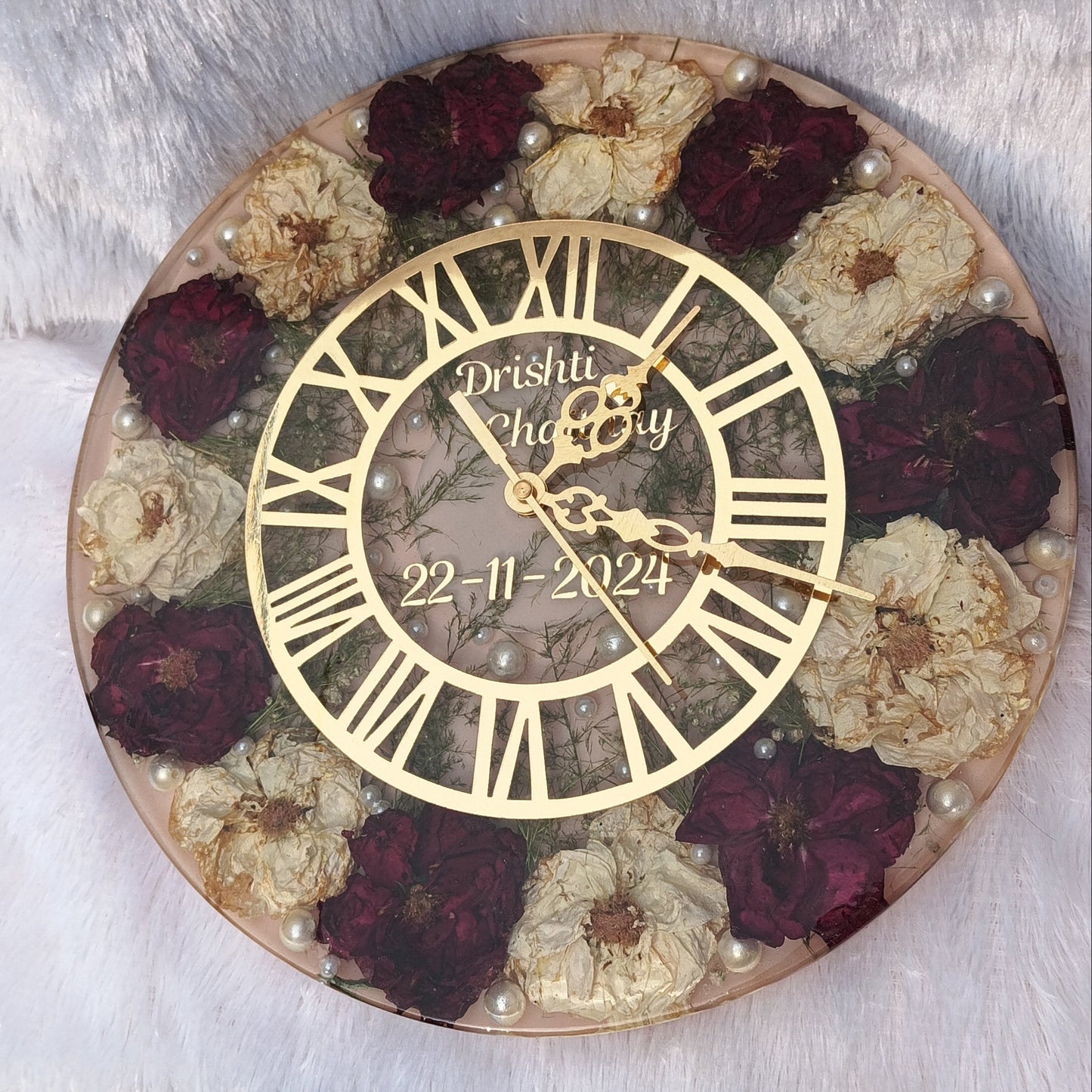 Couple Name Varmala Preserved Clock