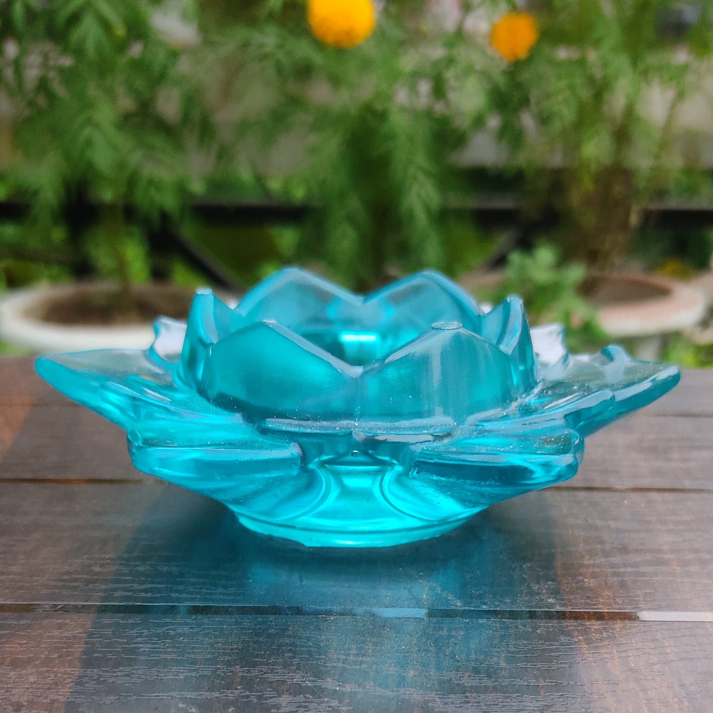 Blue Lotus Candle Holder