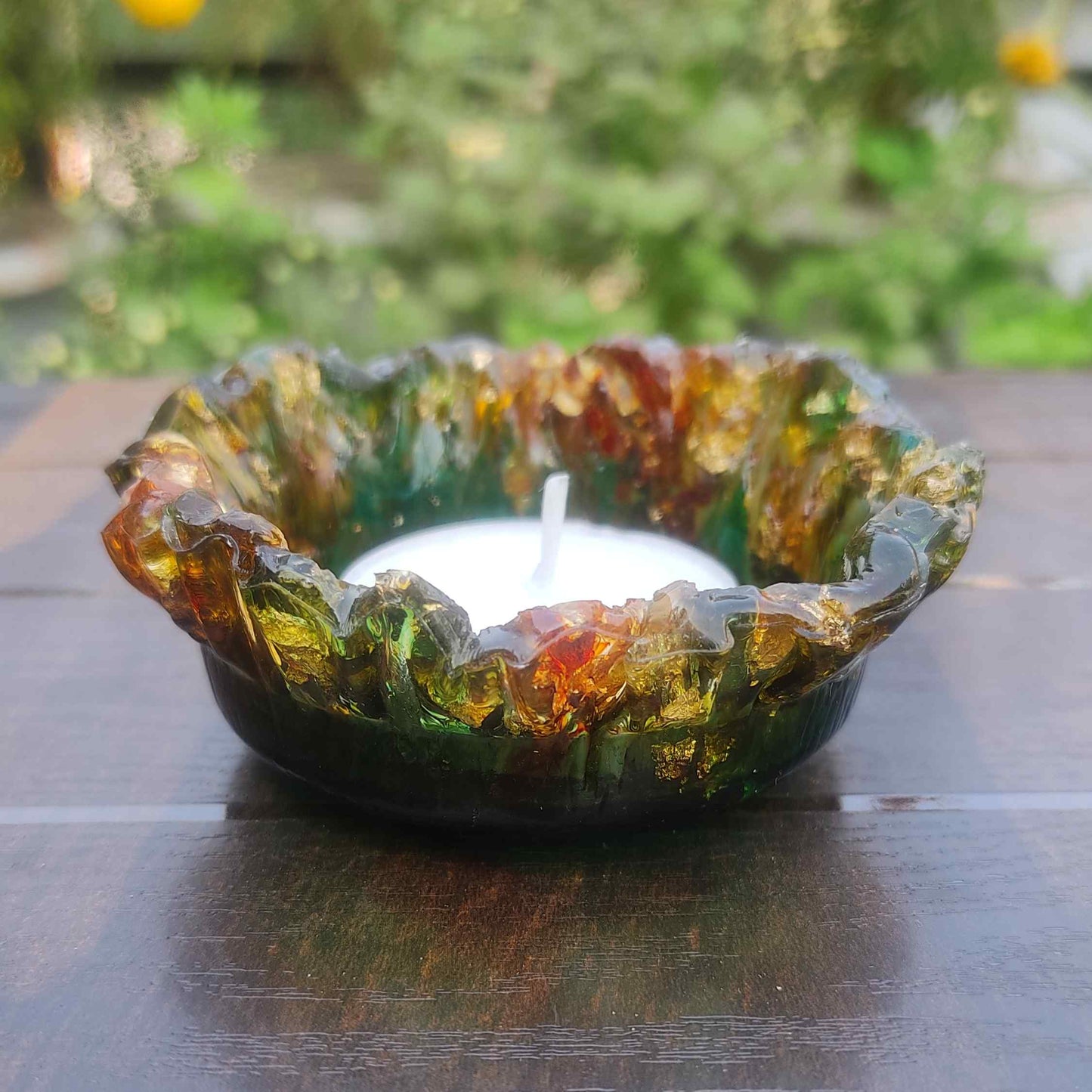 Multi-colour Bowl Candle Holder