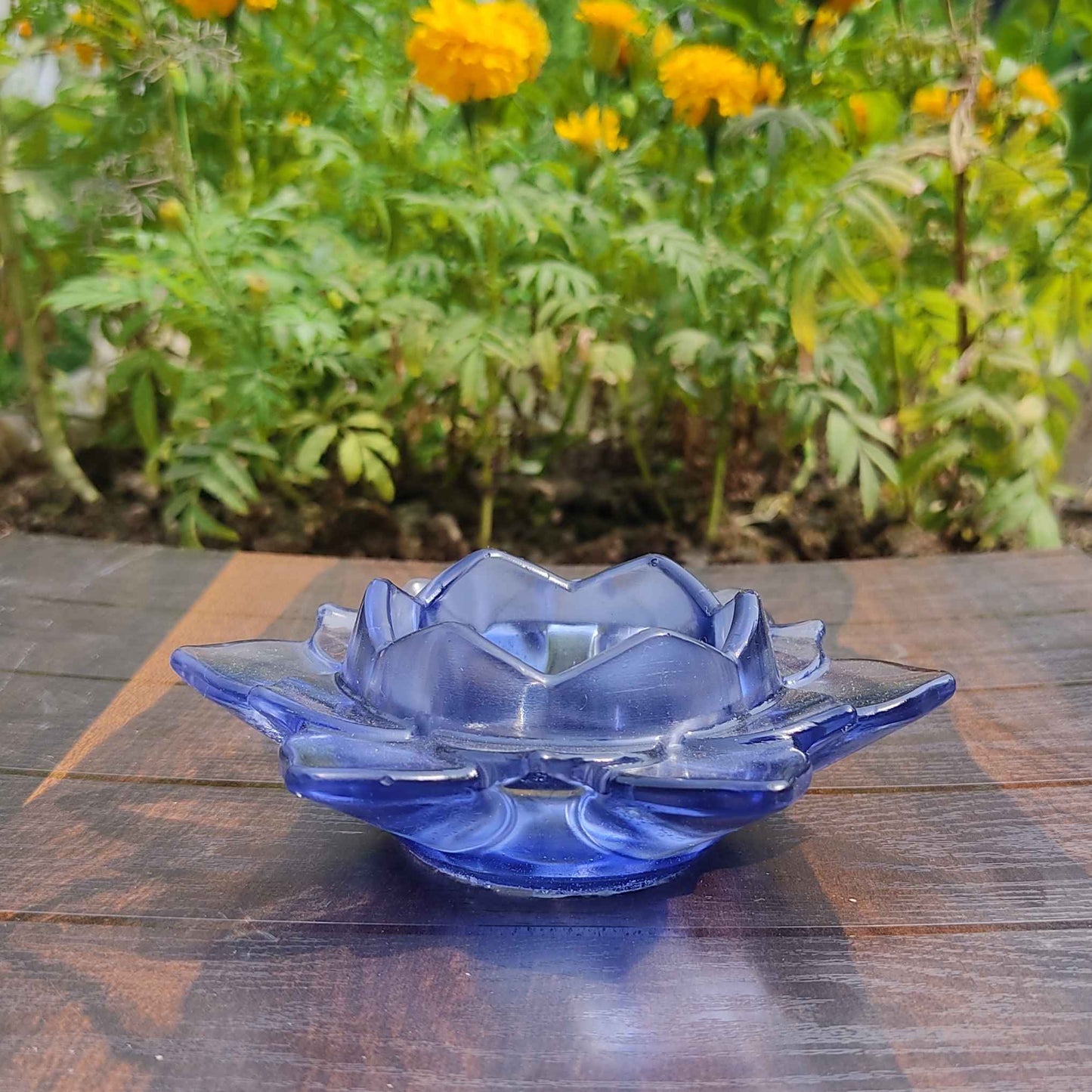 Purple Lotus Candle Holder