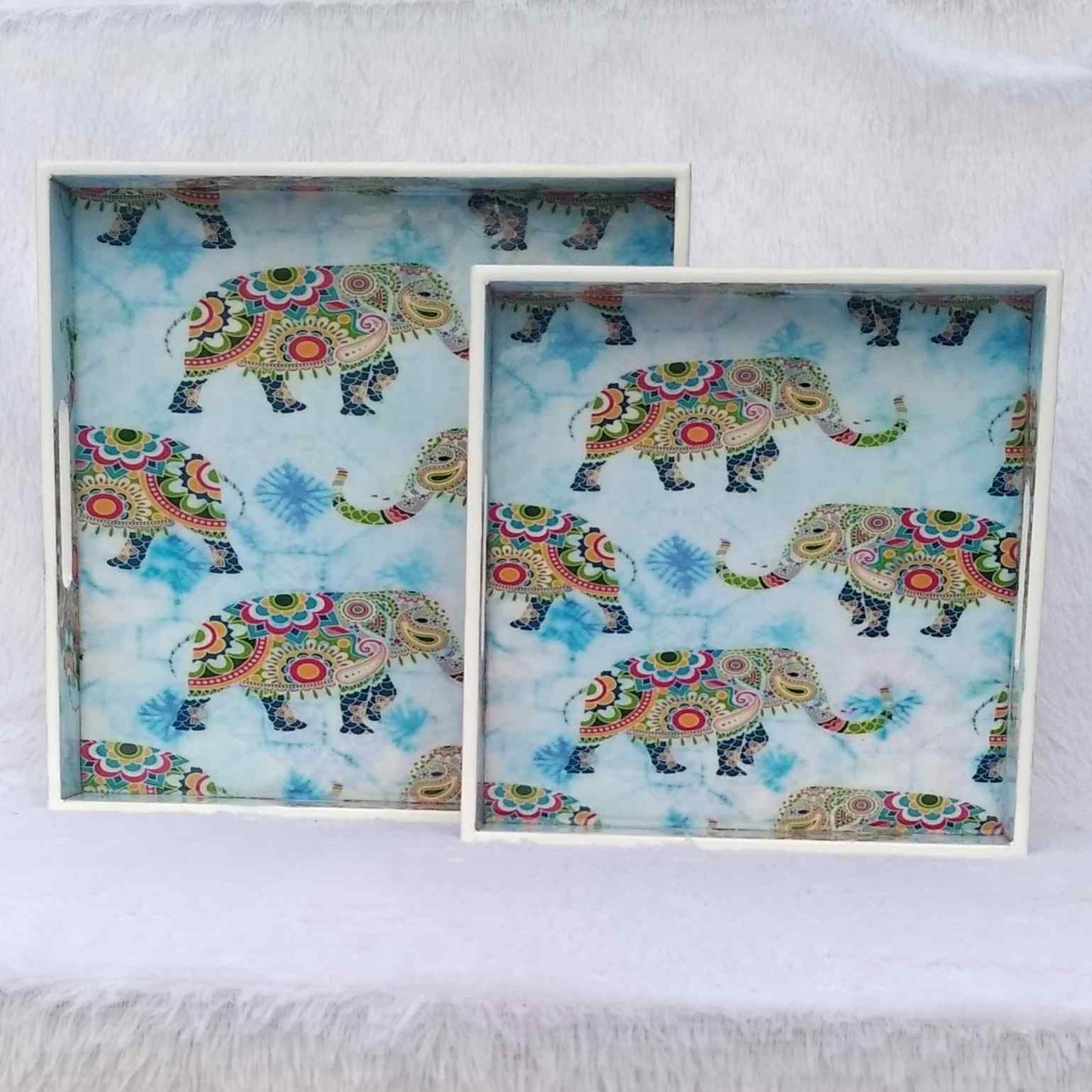 Animal Print Light Blue Base