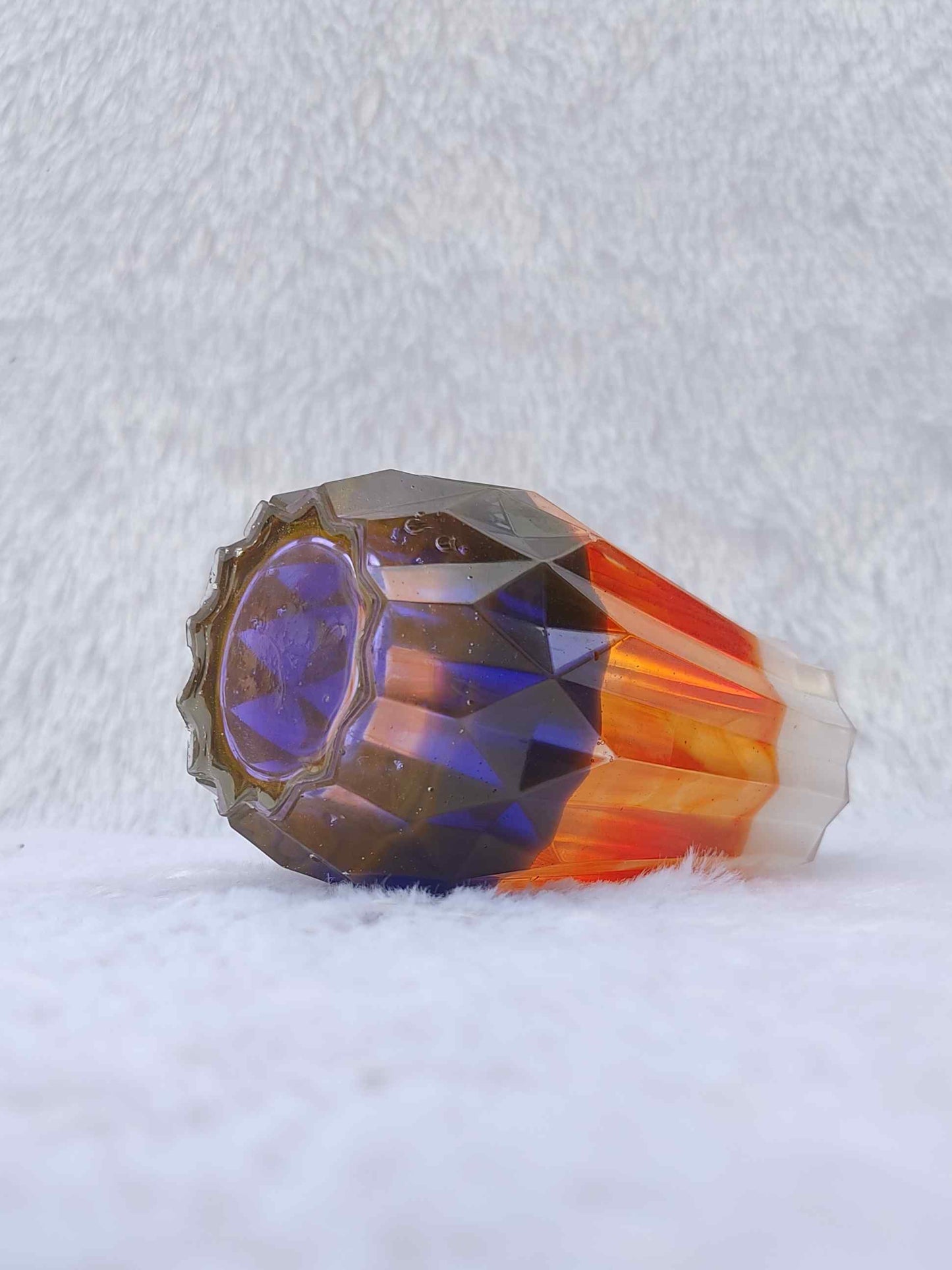 Multi-Color Half Zig-Zag Vase