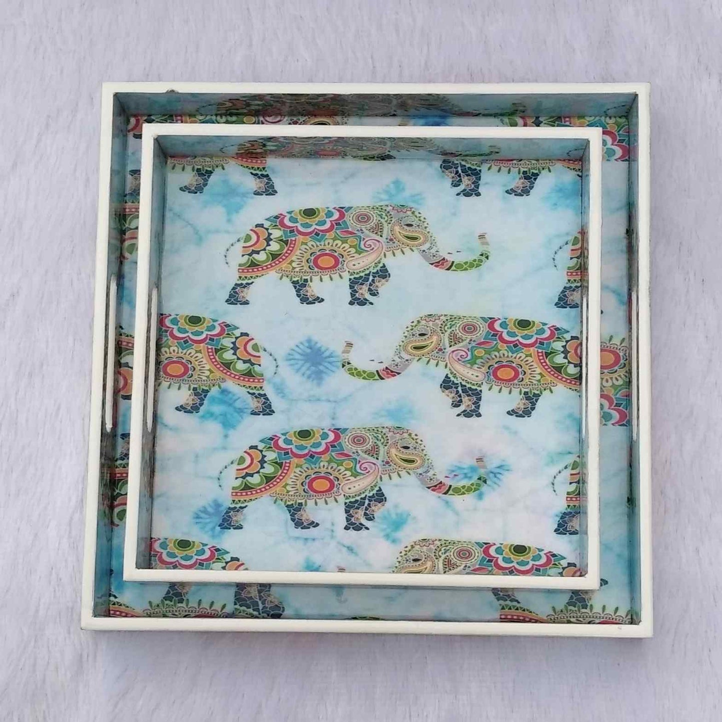 Animal Print Light Blue Base