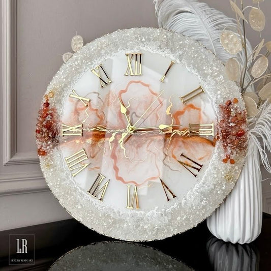 Resin clock