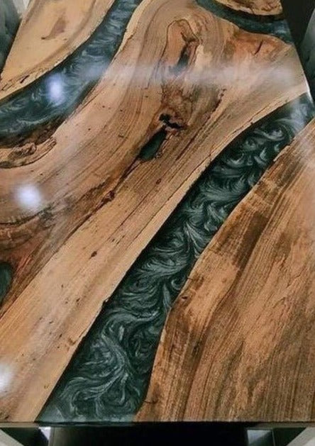 Rustic Accent Resin Table