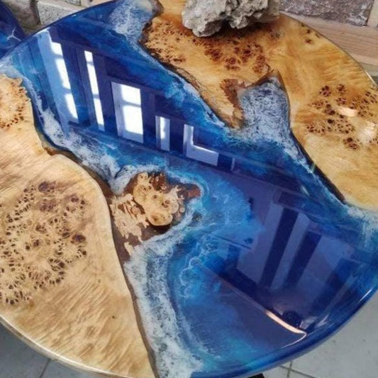 Ocean Pattern Resin Table