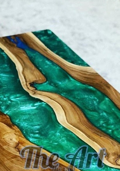 Creative Live Edge Resin Table