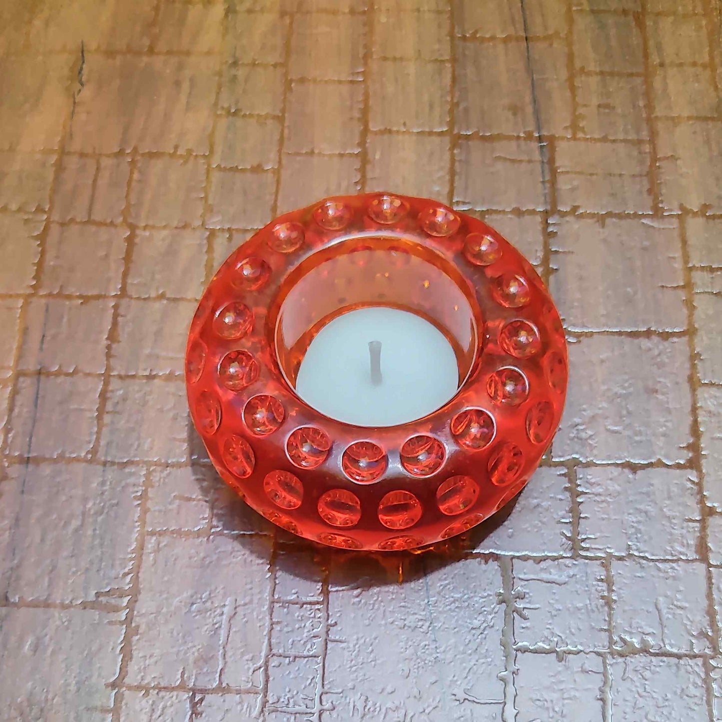 Orange Bangle Candle Holder