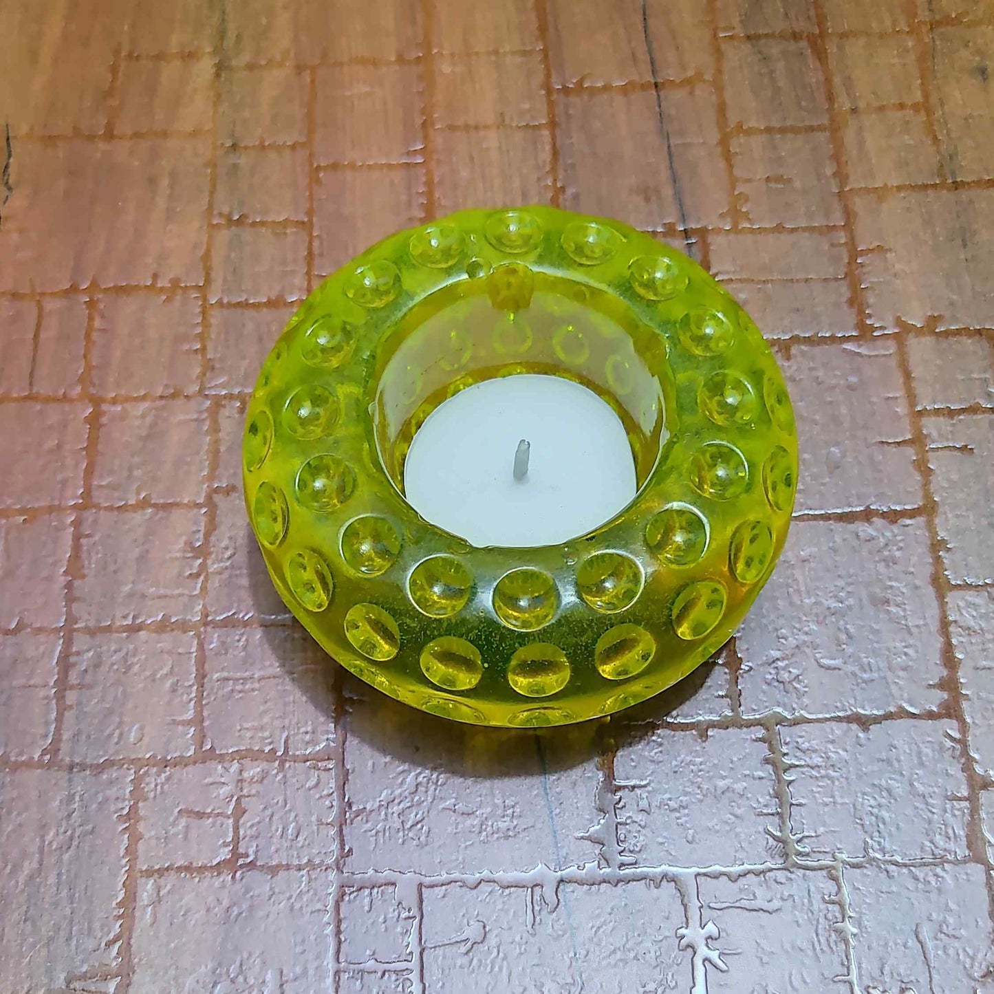 Yellow Bangle Candle Holder