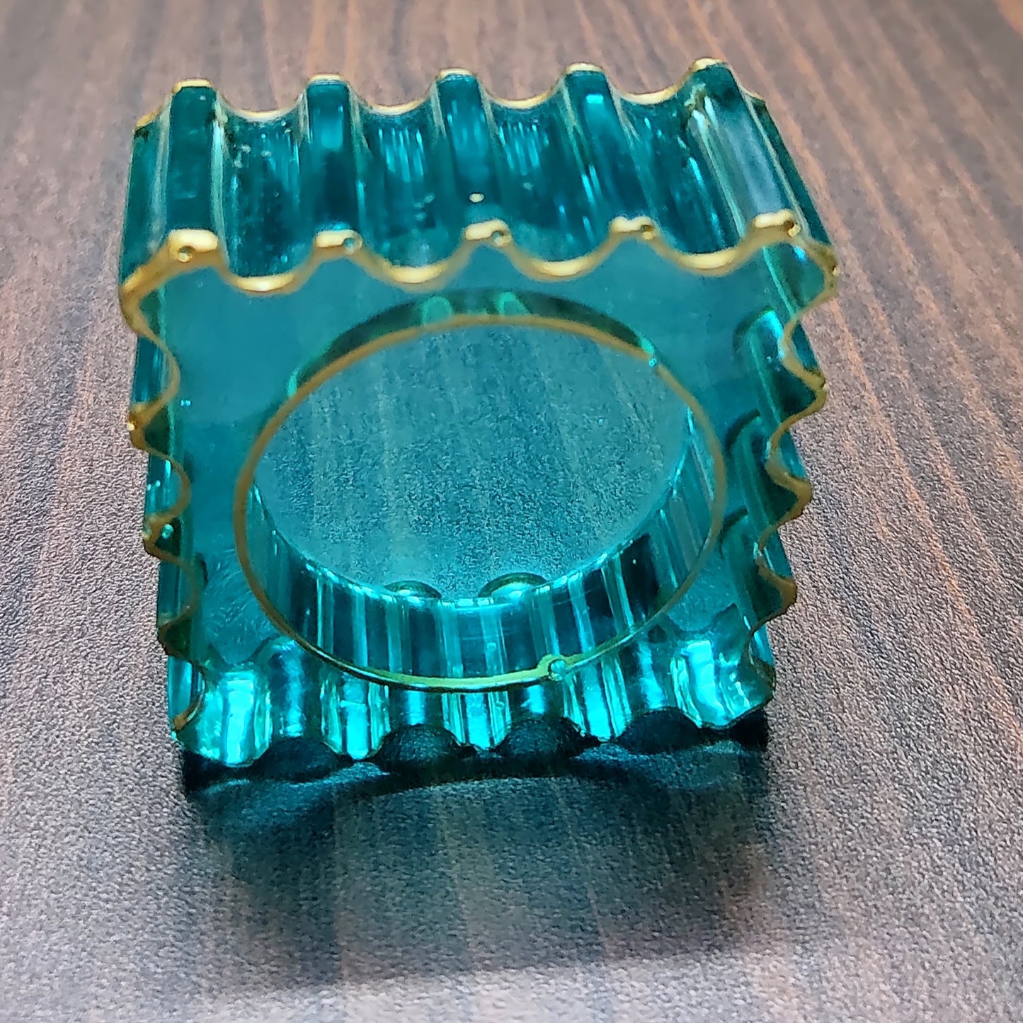 Blue Square Candle Holder