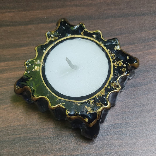 Black Square Candle Holder