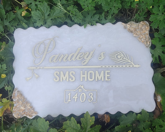 White Structure Nameplate