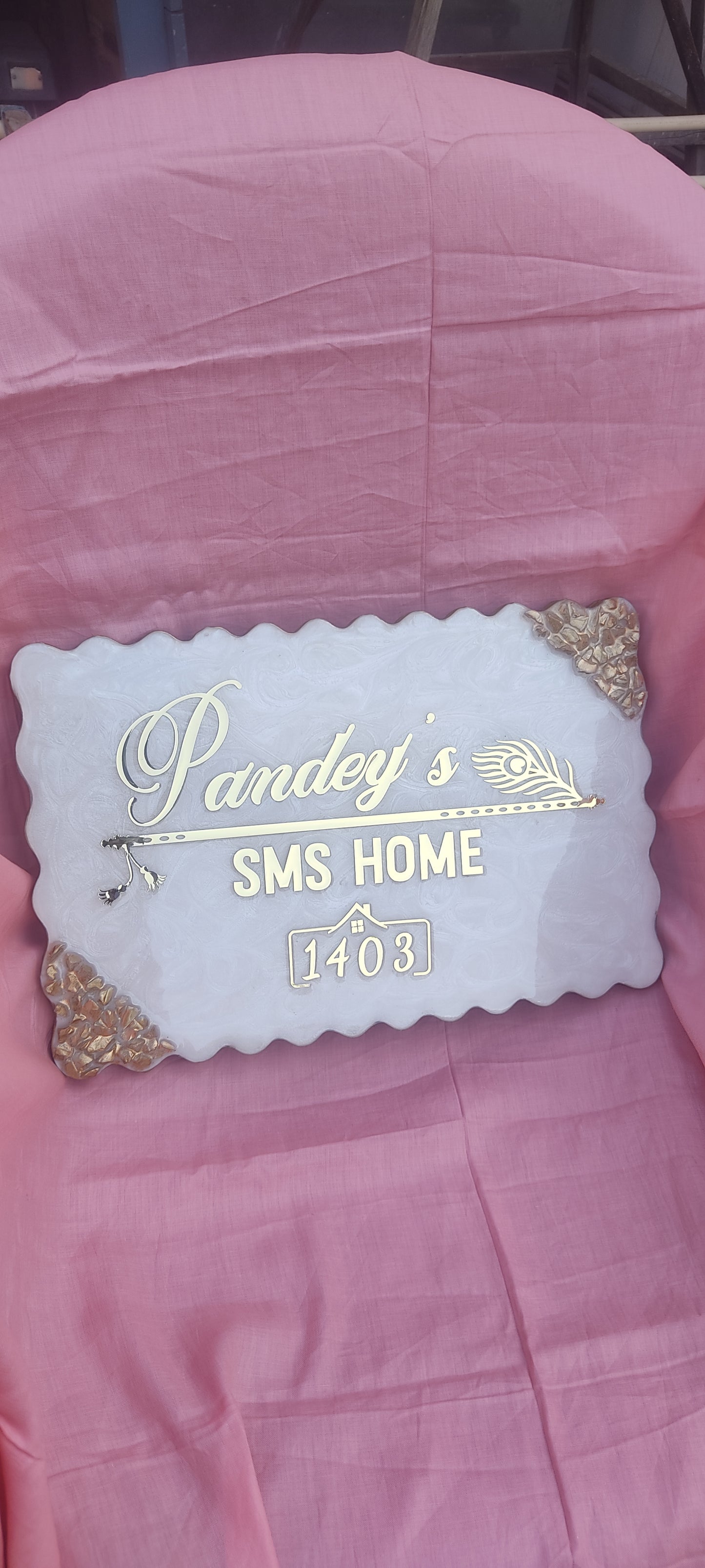 White Structure Nameplate