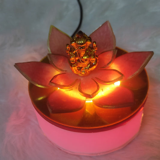 Spiritual Peach Lotus Stand