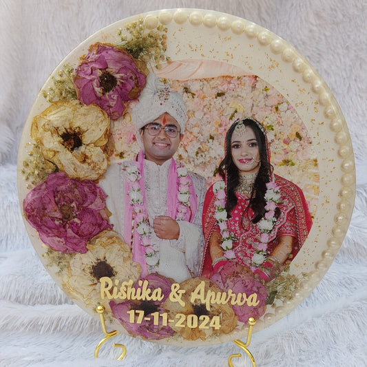 Half Floral Jaimala Frame