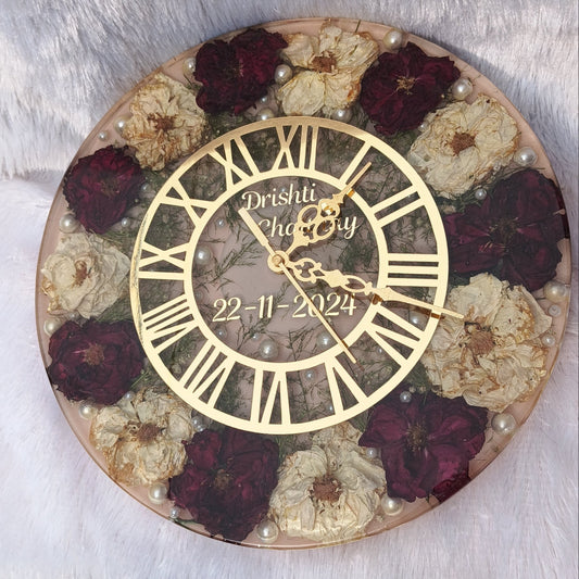 Couple Name Varmala Preserved Clock