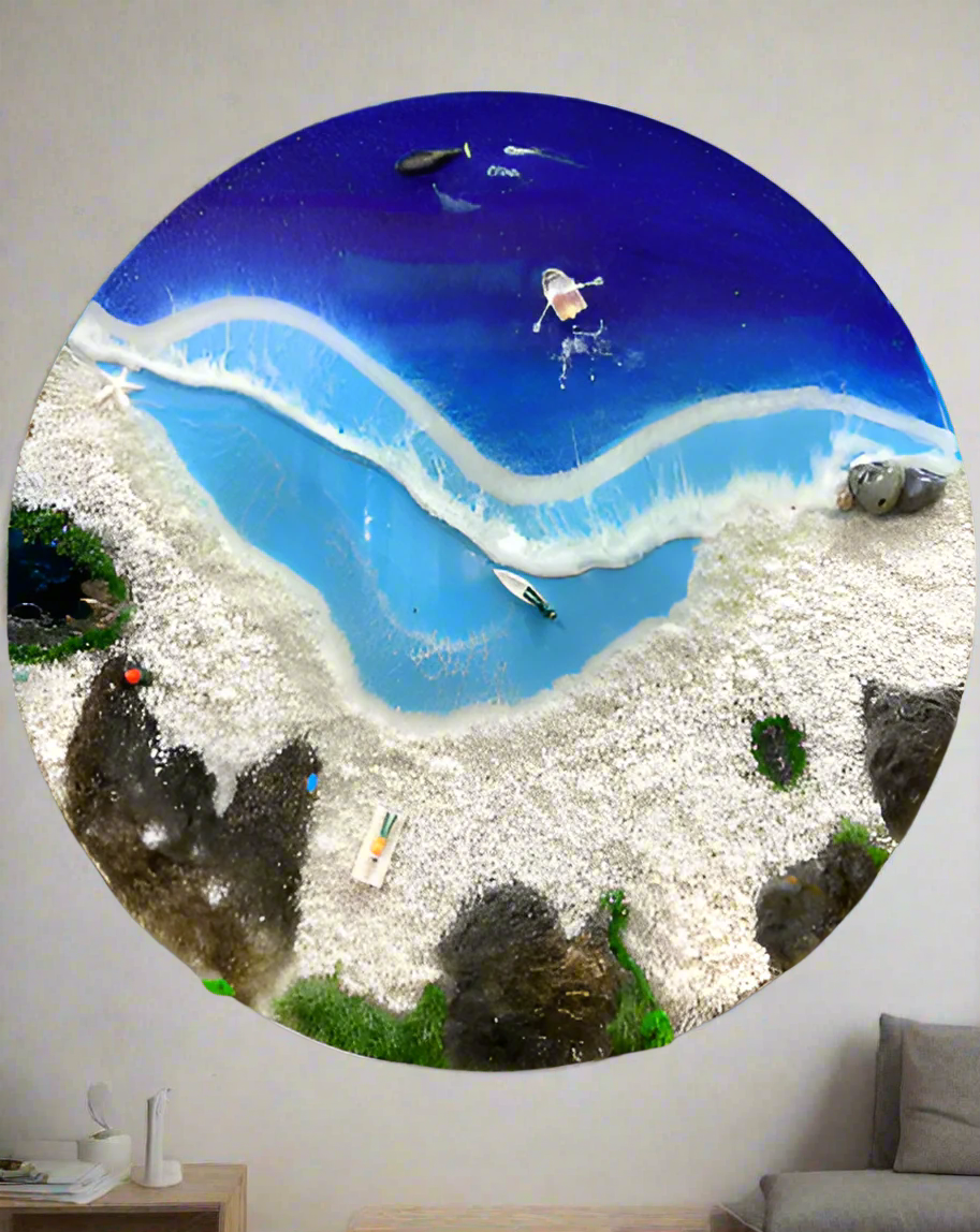 3D Ocean Wall Art