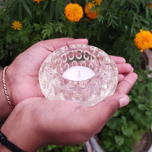 White Bangle Candle Holder