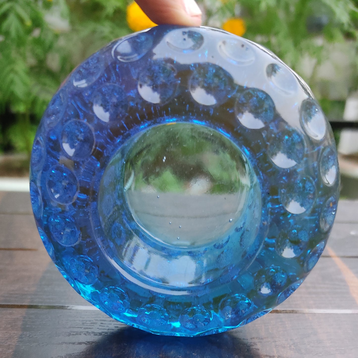 Blue Bangle Candle Holder