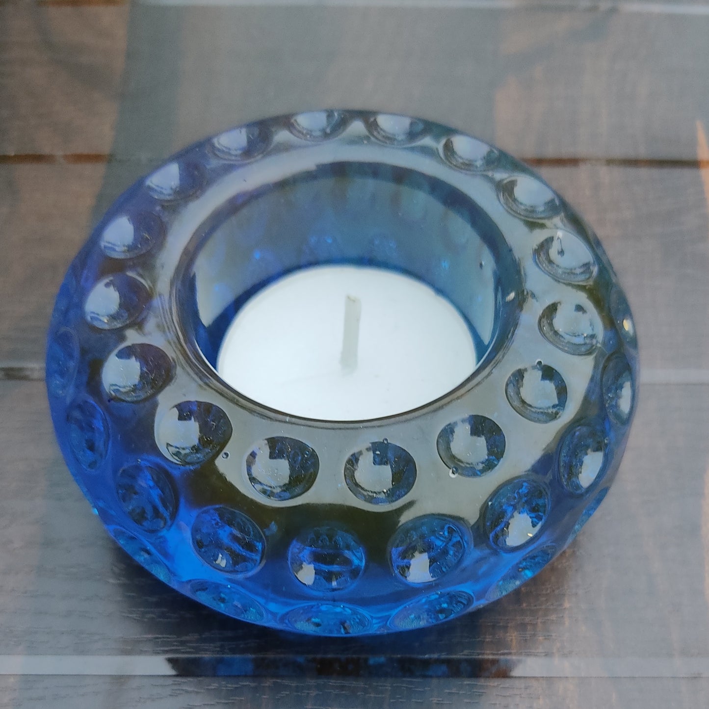 Blue Bangle Candle Holder