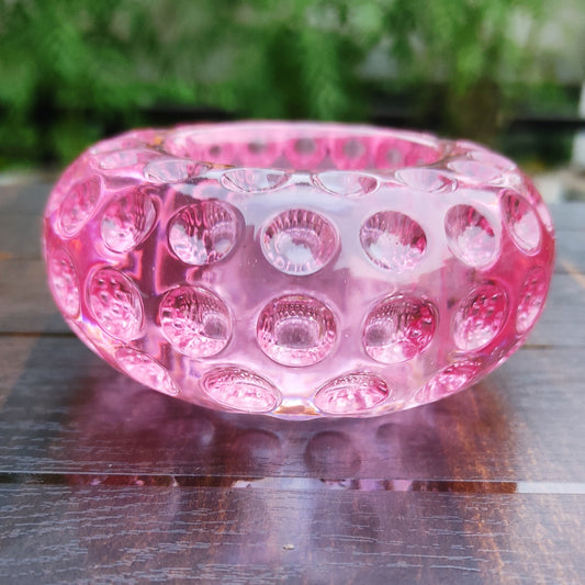 Metallic Pink Bangle candle holder