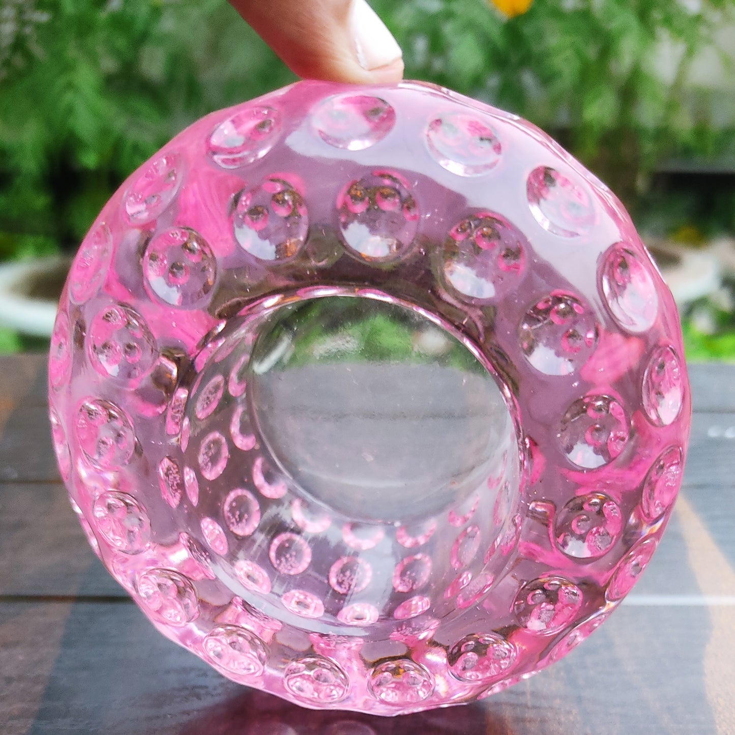 Metallic Pink Bangle candle holder