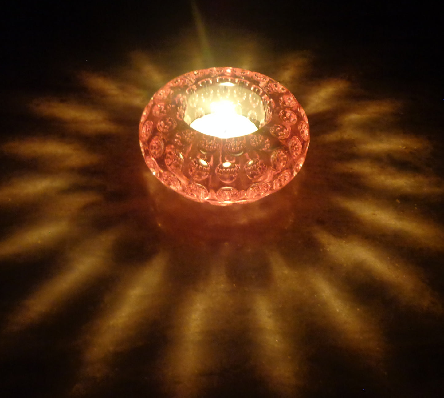 Metallic Pink Bangle candle holder
