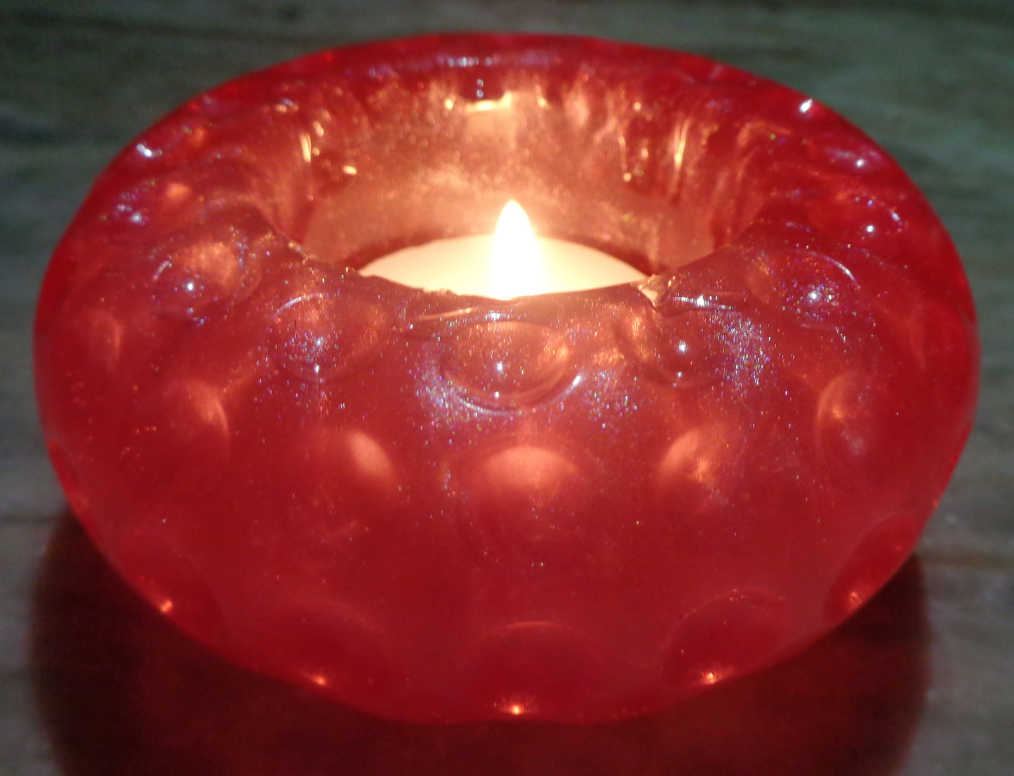 Metallic Pink Bangle candle holder