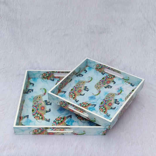 Animal Print Light Blue Base