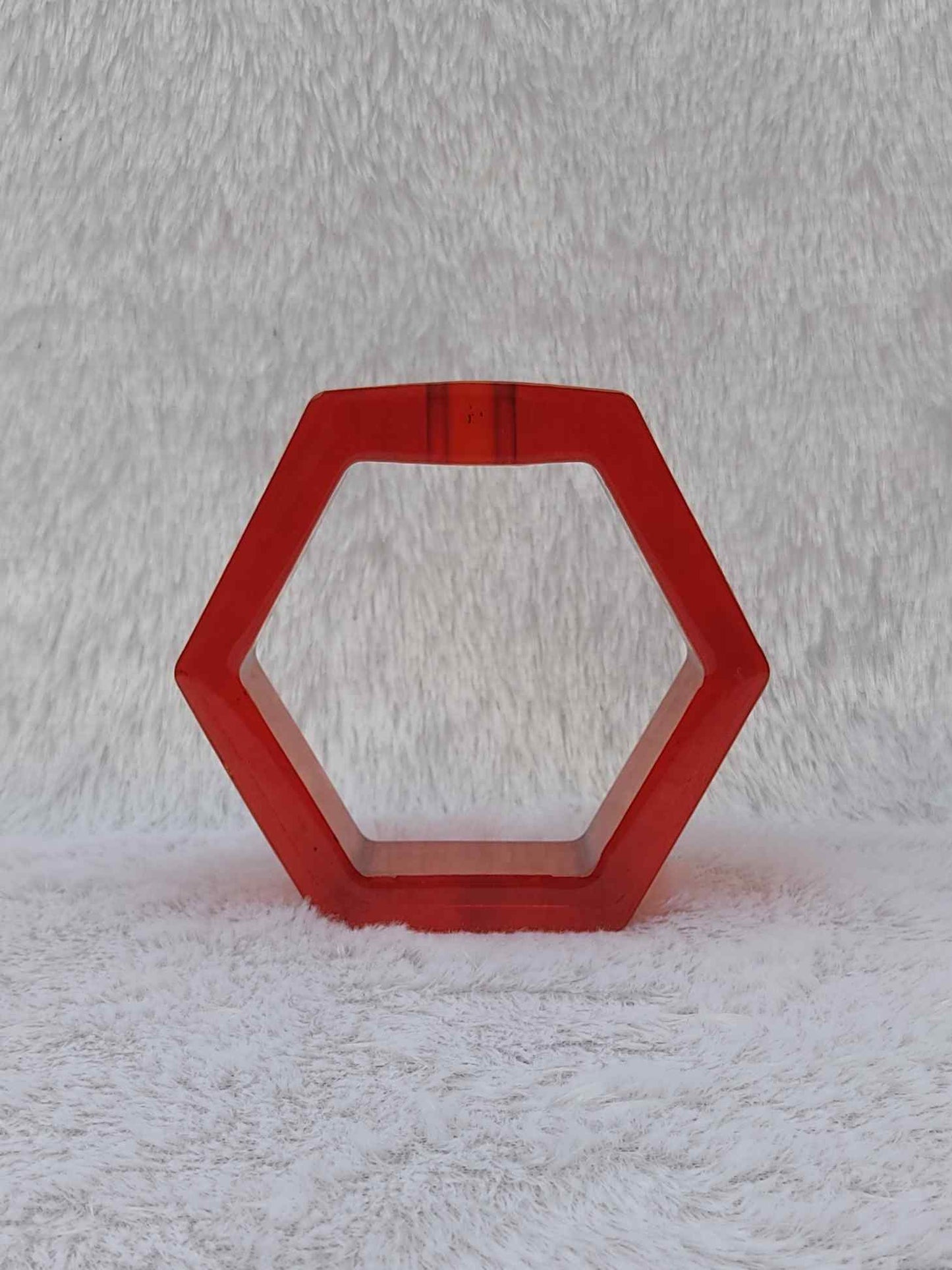 Red Hexagon Planter