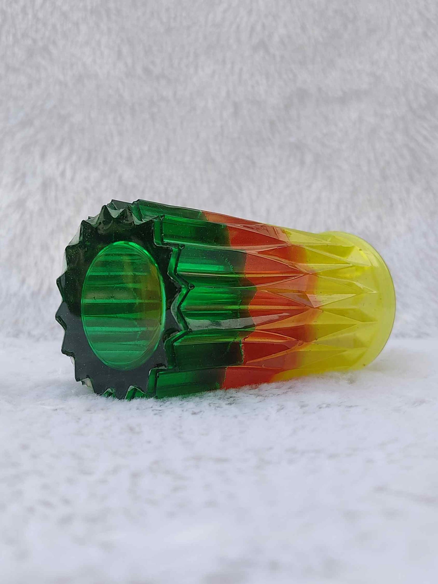 Multi-Colour Full Zig-Zag Vase
