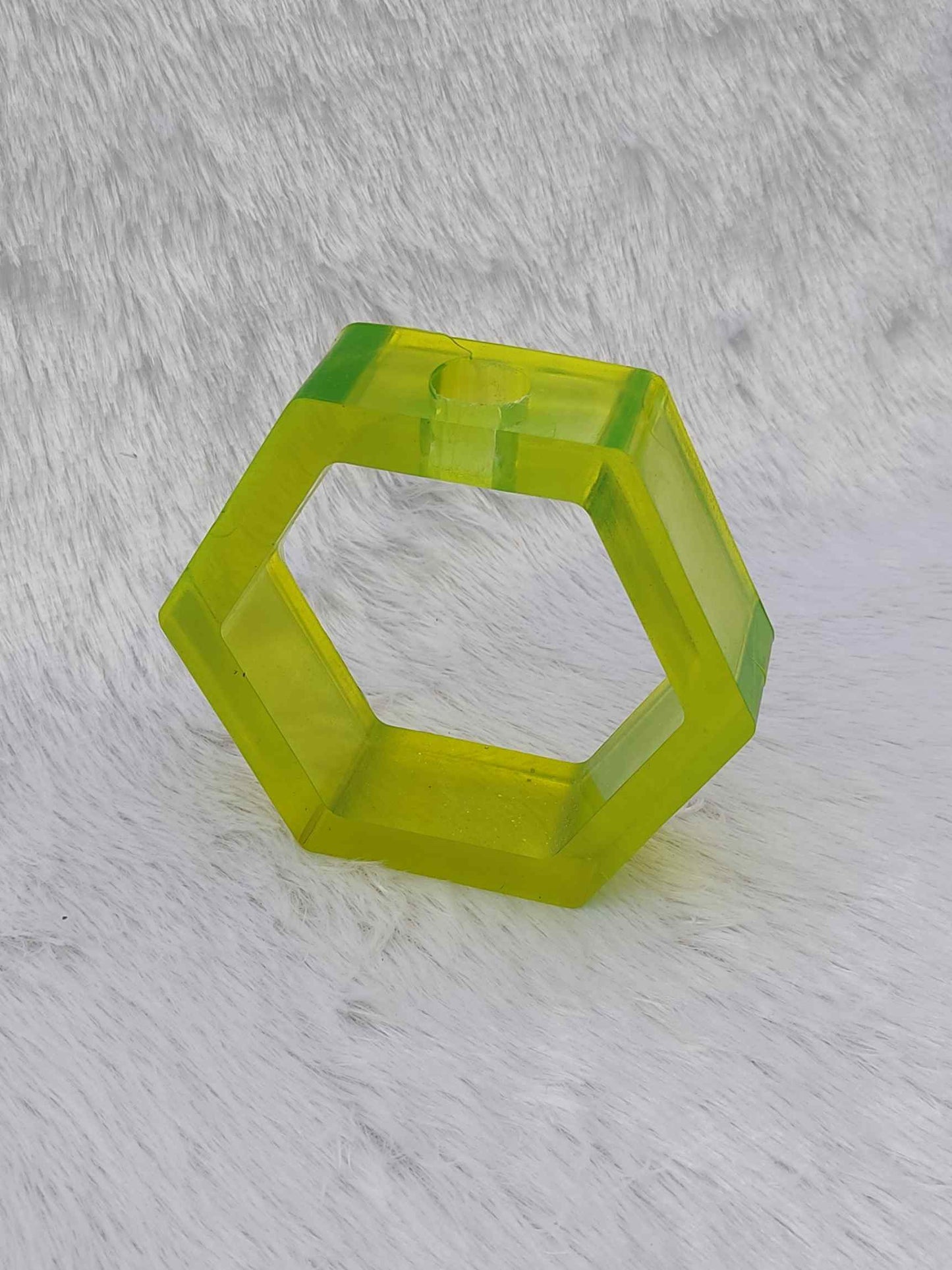 Yellow Hexagon Planter